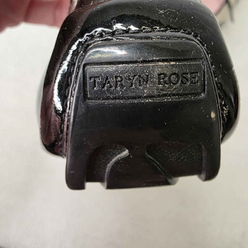 Taryn Rose "Candyce" Patent Leather Lace-Up Ballet Flats - Size 7M - Picture 5 of 10